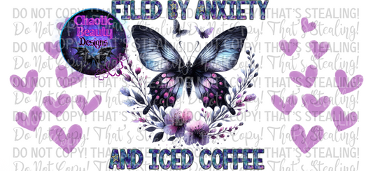 Fueled by anxiety and iced coffee (uvdtf) - png
