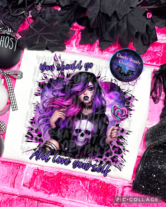 You should go and love yourself - png