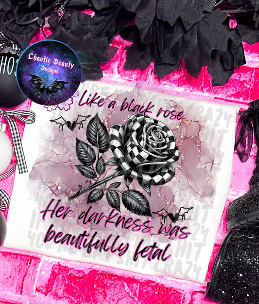 Like a black rose  - png