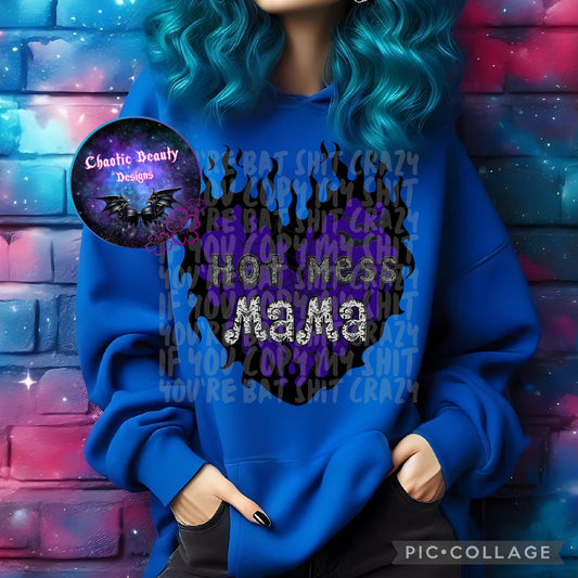 Hot mess mama - png