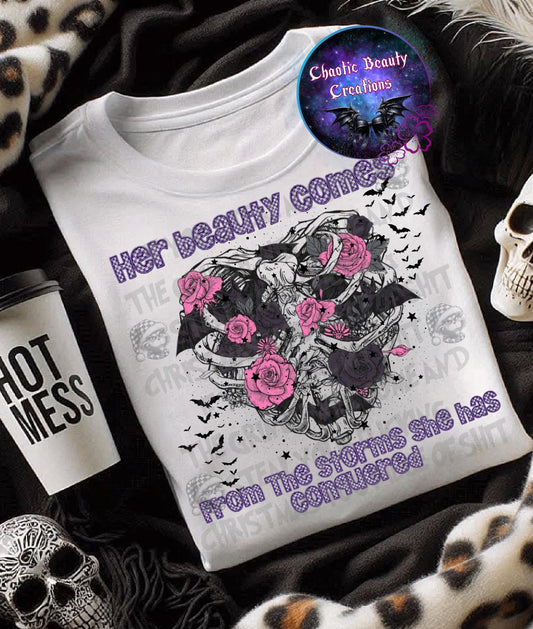 Her beauty comes from the storms she has conquered- png