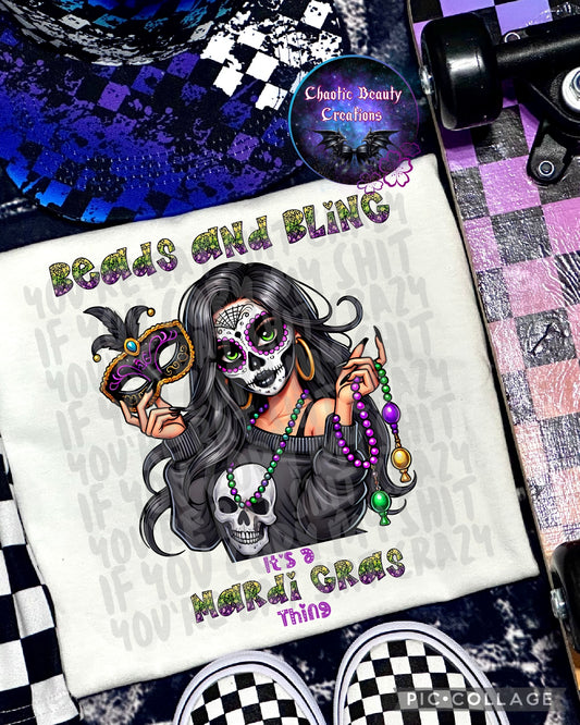 Beads and blings its a mardi gras thing - png