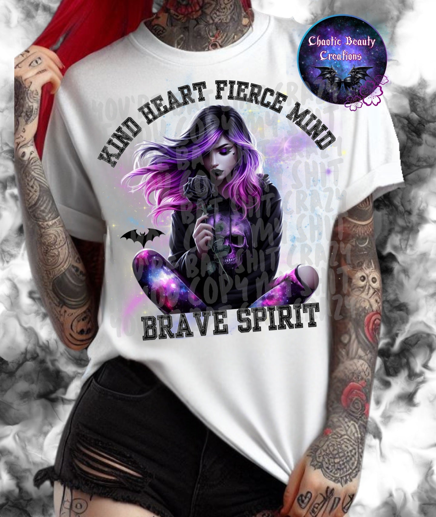 Kind heart fierce mind - png