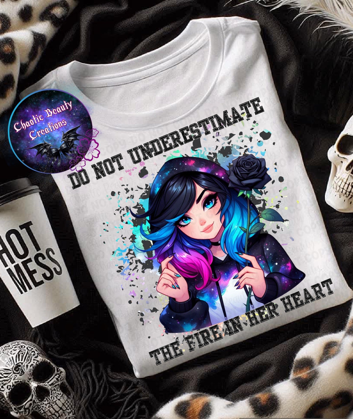 Do not underestimate the fire in her heart - png