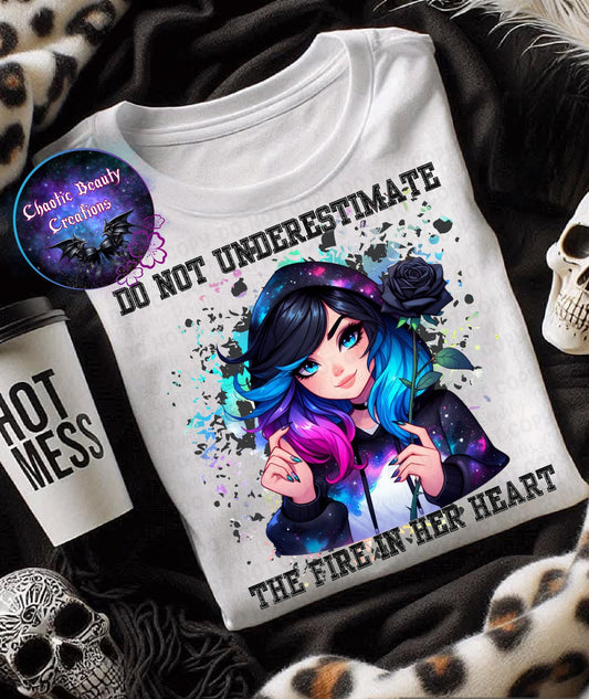 Do not underestimate the fire in her heart - png