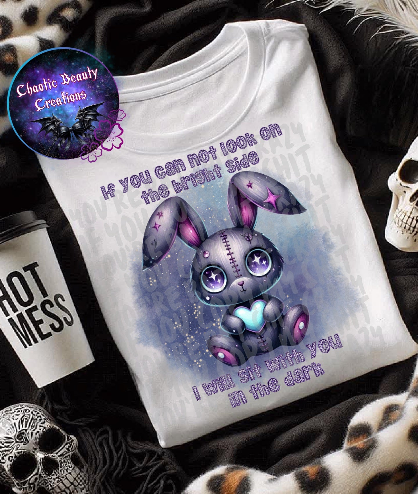 If you can not look on the bright side I will sit with you in the dark - png