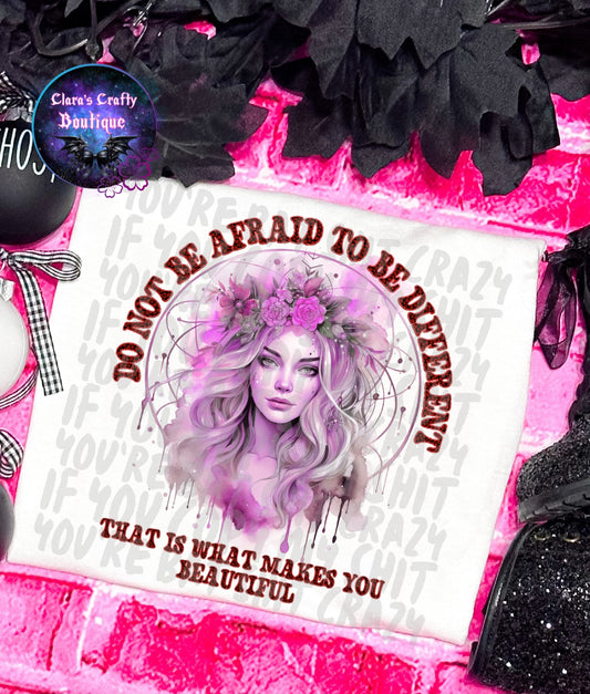Do not be afraid to be different - png