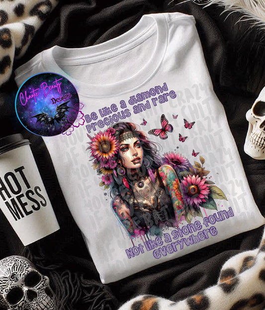 Be like a diamond precious and rare - png