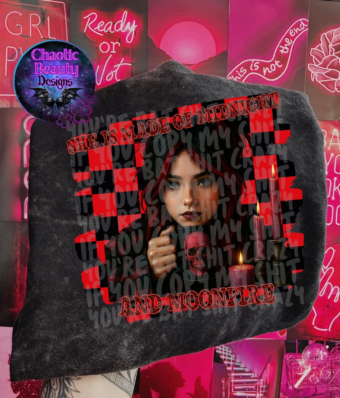 She is made of midnight and moonfire - png