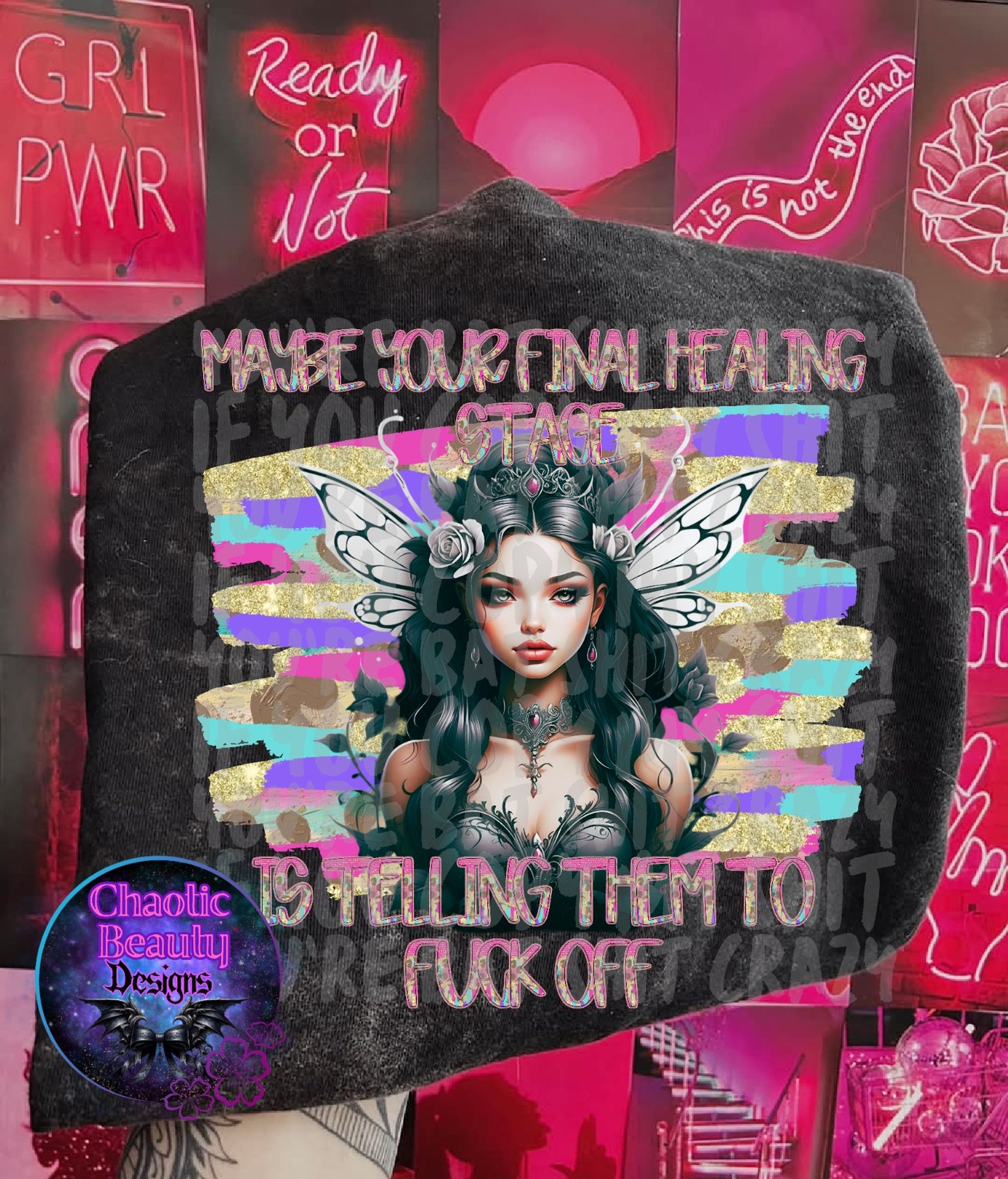 Maybe your final healing stage is telling them to F off - png