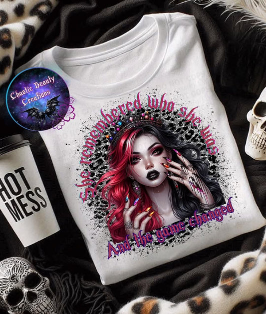 She remembered who she was - png