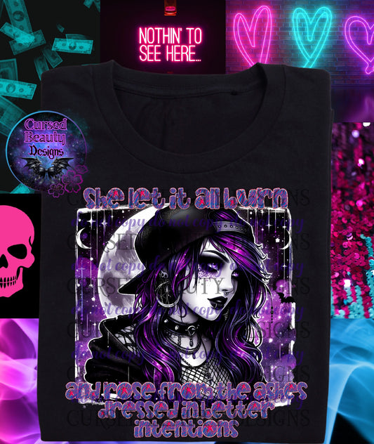 She let is all burn - png