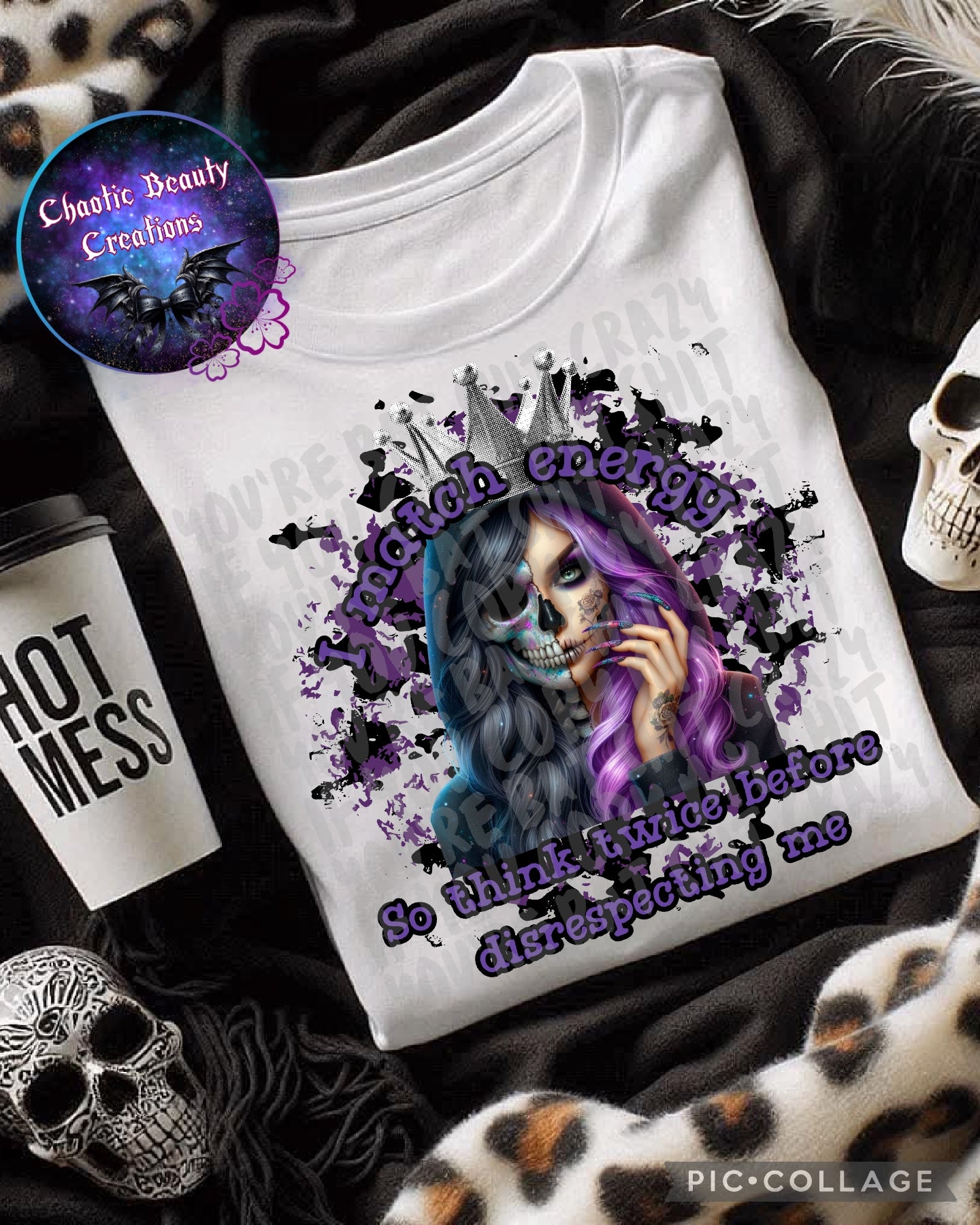 I match energy so think twice before disrespecting me - png