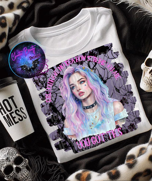 Girl you have no idea how strong you are - png