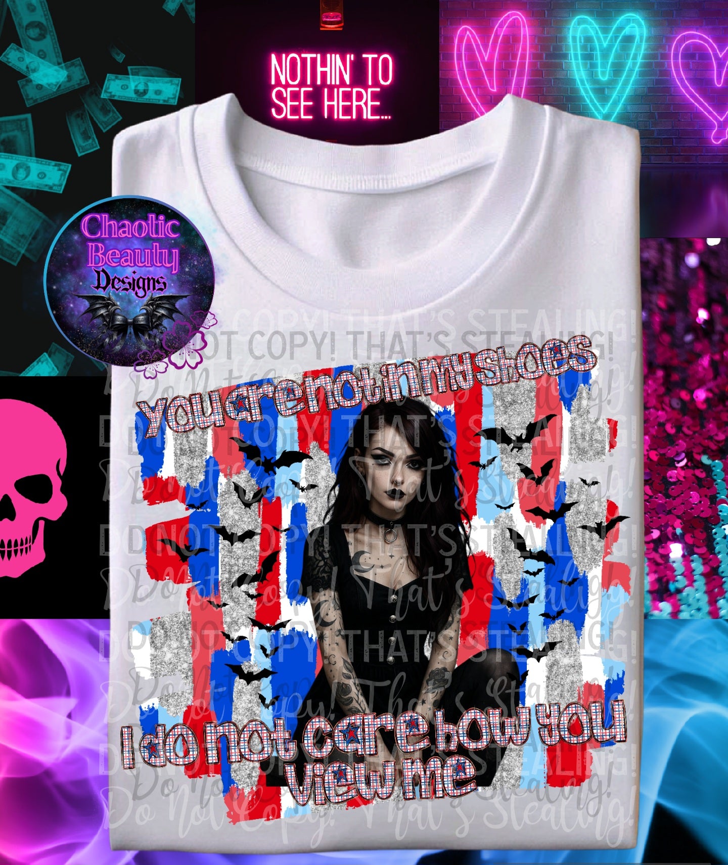 You are not in my shoes I do not care how you view me  - png