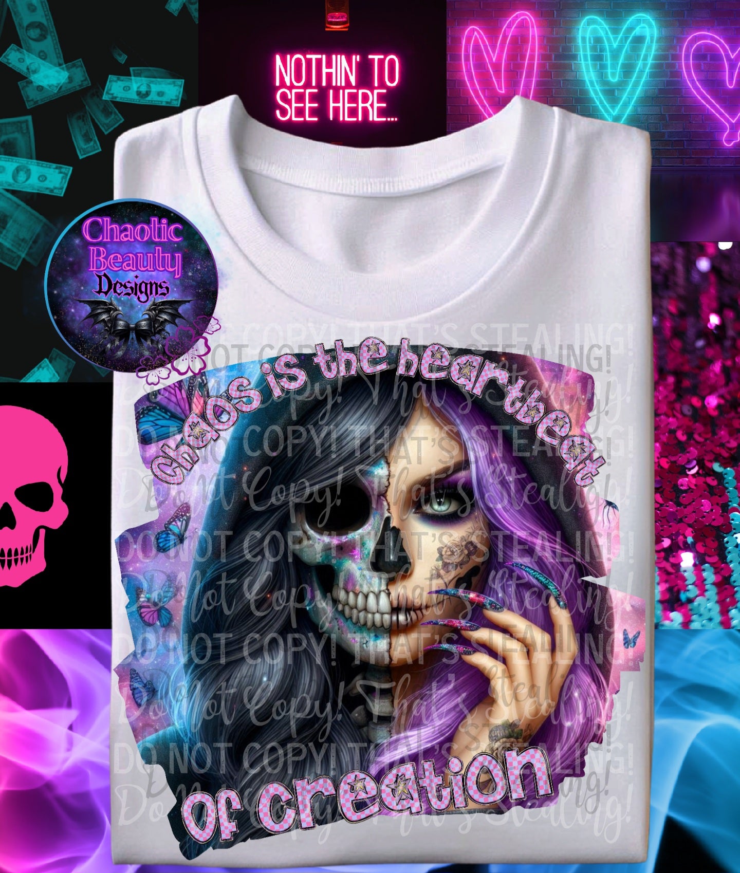 Chaos is the heartbeat of creation - png