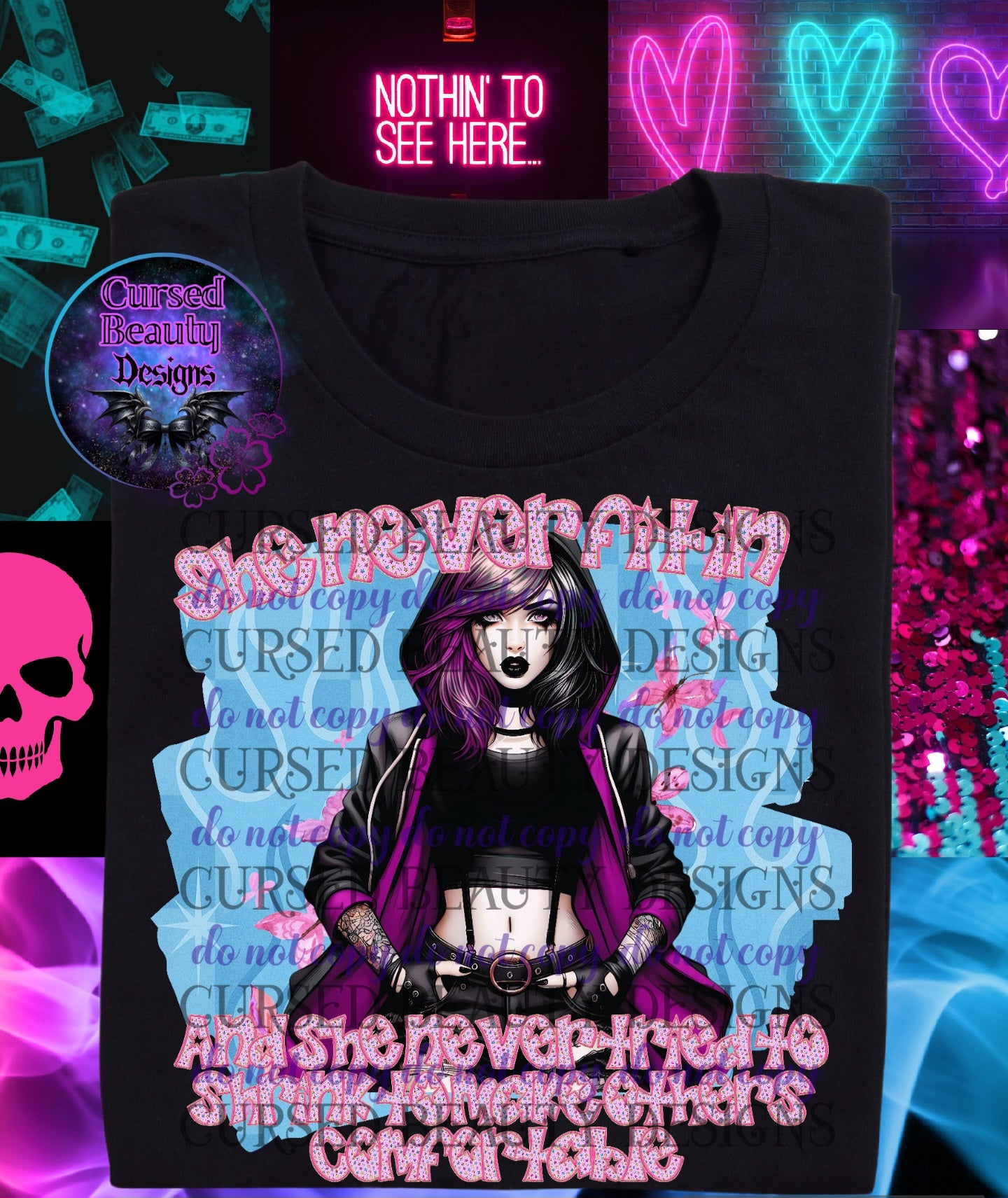 The world tried to break her - png